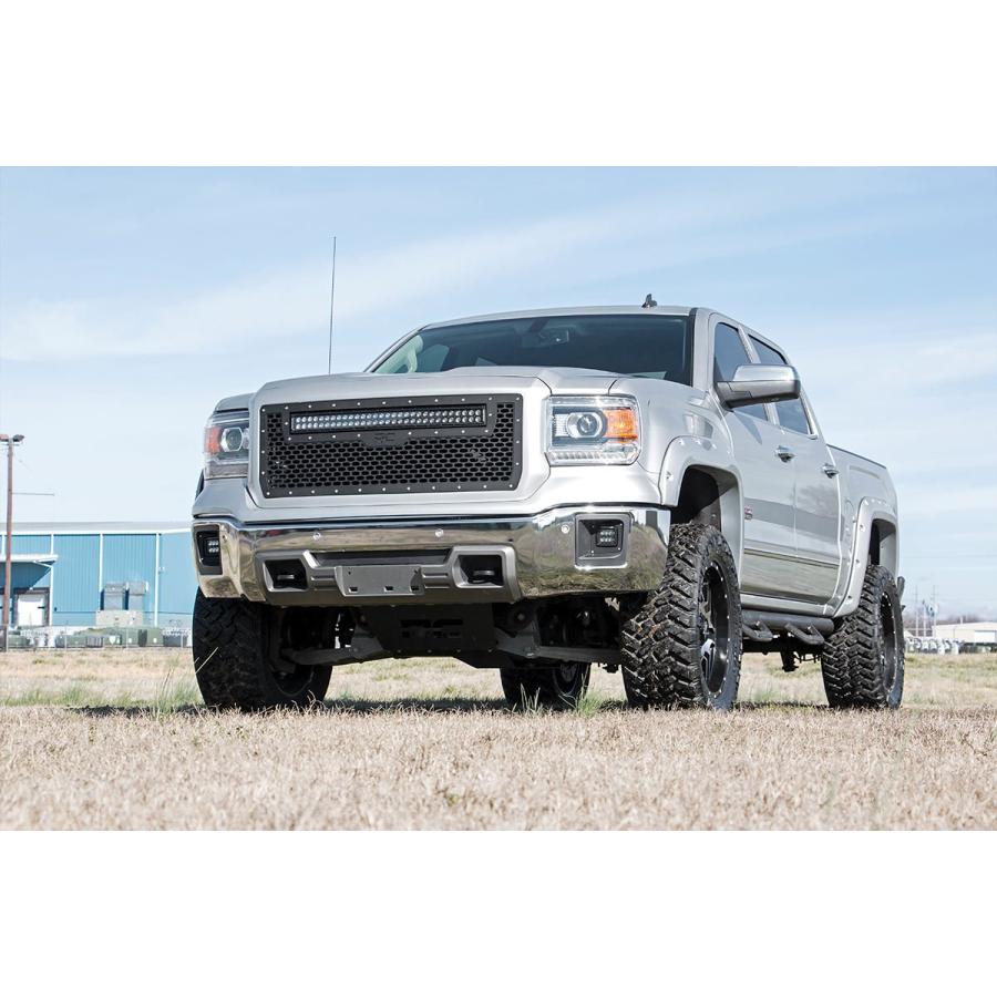 【並行輸入品】Rough Country ブラックシリーズ LEDフォグライトキット 14 15 GMC Sierra 1500 70689_9