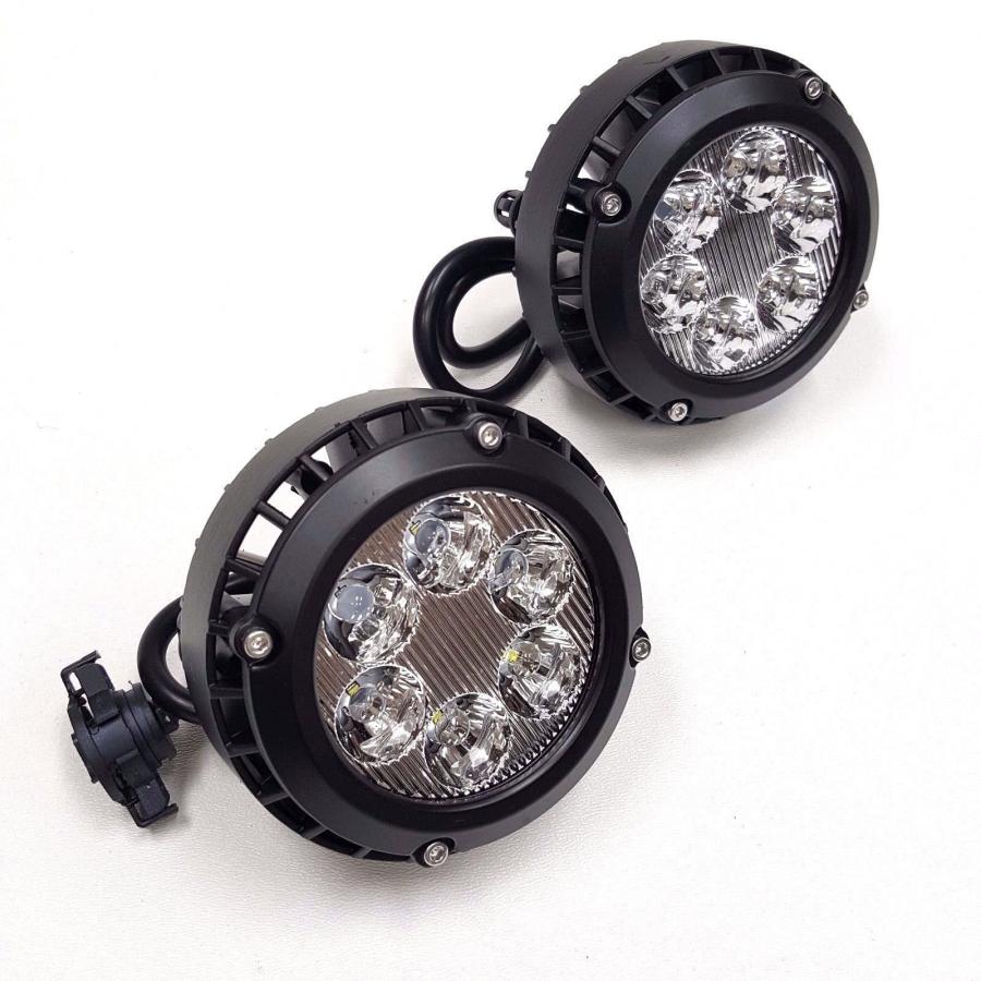 【並行輸入品】LEDIN 2014 2015 GMC Sierra 内蔵LEDフロントバンパー クリアフォグドライビングライト ベゼルペア LEの画像