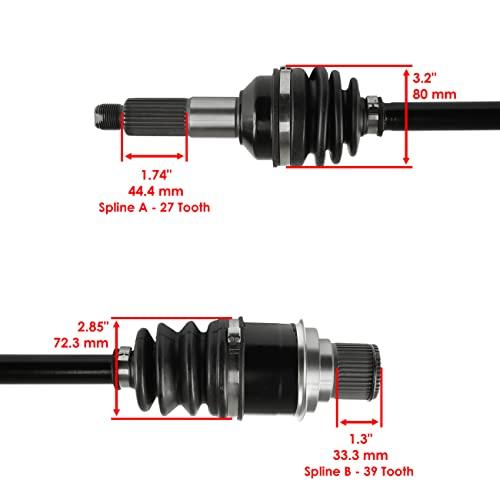 【並行輸入品】Caltric Front Rear Left Right Complete Axles Compatible with Yam_7