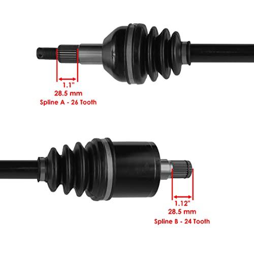 【並行輸入品】Caltric Front Rear Left Right Axles Compatible with Can am Outla_7