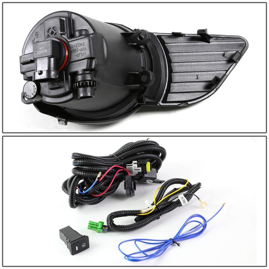 【並行輸入品】DNA モーターリング FL ZTL 221 SM フロントバンパーフォグライト スイッチドライバー\u0026助手席側で視認性を高めますの画像