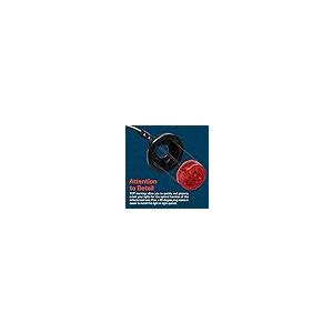 【並行輸入品】 TRUE MODS 4個 2.5インチ 12V レッド ラウンド LED クリアランスサイドマーカーライト DOT FMVSS_8