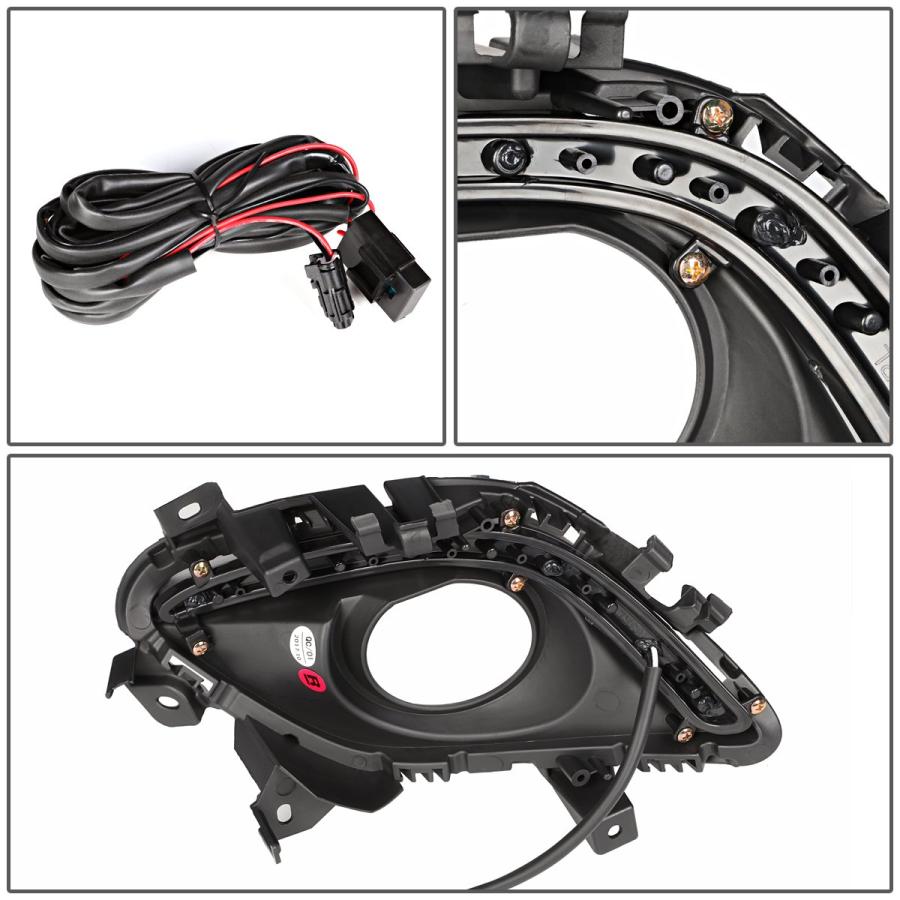 【並行輸入品】Auto Dynasty マツダ6ペアのバンパー駆動LED DRLフォグライト(クリアレンズ)第3世代GJ1に対応 Auto Dy_9