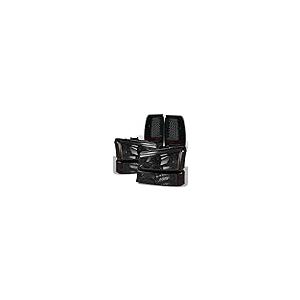 【並行輸入品】2003 2006 シボレー シルバラード 1500 2500 3500 スモークヘッドライト+バンパーランプ+ブラックスモークL_3