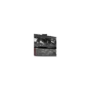 【並行輸入品】2003 2006 シボレー シルバラード 1500 2500 3500 スモークヘッドライト+バンパーランプ+ブラックスモークL_9