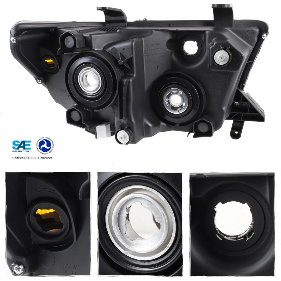 【並行輸入品】AKKON   2007 2013 タンドラ ピックアップトラック クリアヘッドライト+バンパーフォグランプ スイッチアセンブリ付の画像