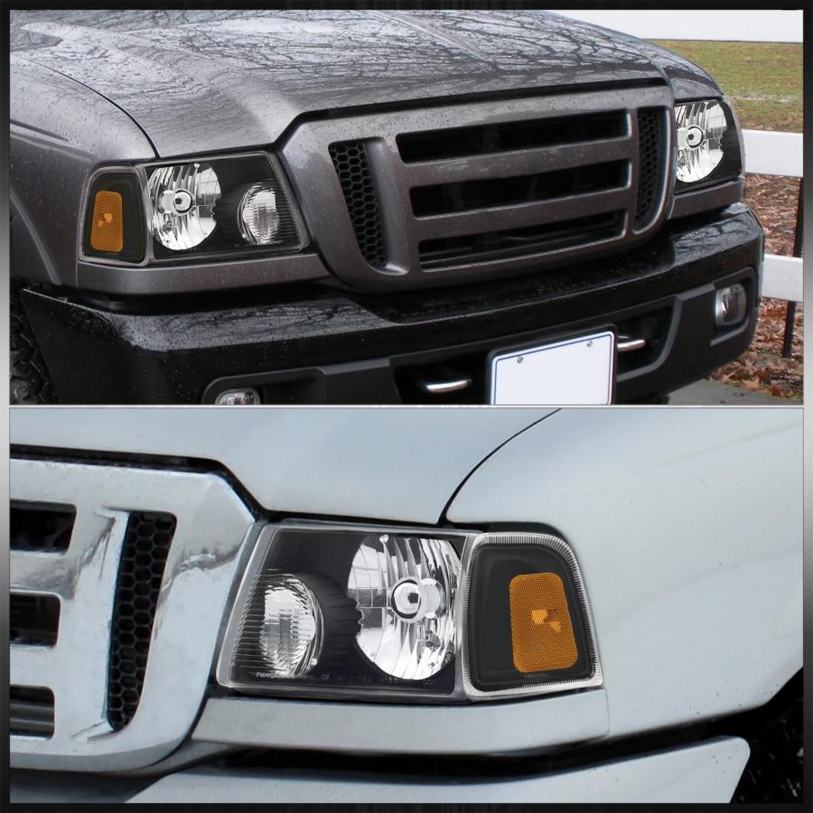 【並行輸入品】AJP ディストリビューター ヘッドライト ドライビングライト + バンパー信号コーナーランプ レンジャートラック2001 200の画像