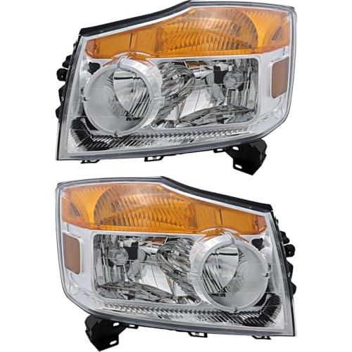 並行輸入品】ヘッドライト 日産 Gold Shrine Nissan 運転席側・助手席
