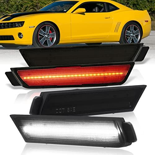【並行輸入品】AJP Distributors Front White \u0026 Rear Red LED Smoked Side Marker Rの画像