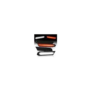 【並行輸入品】AJP Distributors Front White \u0026 Rear Red LED Smoked Side Marker Rの画像