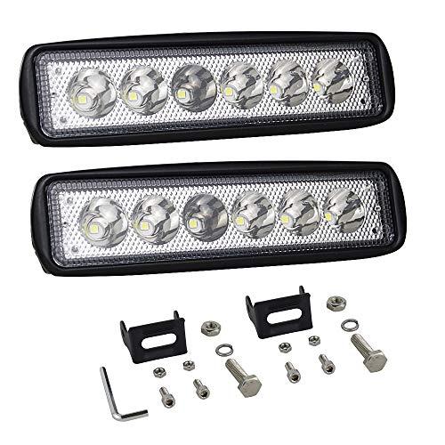 【並行輸入品】Willpower 10 Pieces 6 inch 18W LED Light Pods Spot Work Lights Fの画像