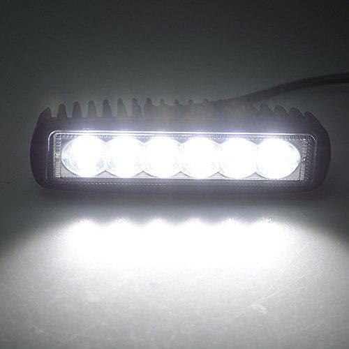 【並行輸入品】Willpower 10 Pieces 6 inch 18W LED Light Pods Spot Work Lights Fの画像