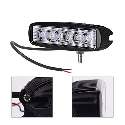 【並行輸入品】Willpower 10 Pieces 6 inch 18W LED Light Pods Spot Work Lights Fの画像