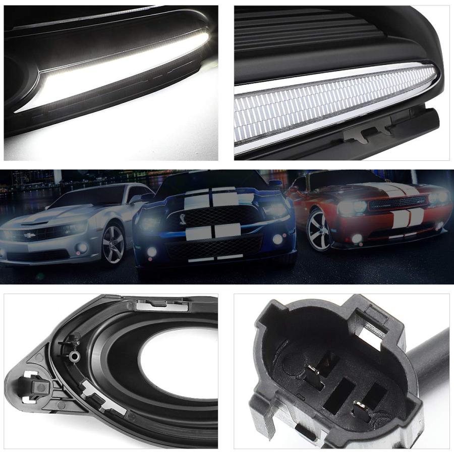 【並行輸入品】フロントバンパー LED DRL フォグライト ベゼルカバー スイッチ付き ホンダ HR V 16 18対応 Front Bump_9