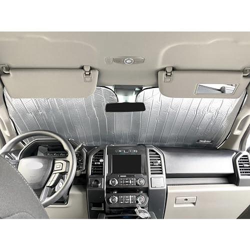 【並行輸入品】 YelloPro カスタムフィット 自動車用反射フロントガラスサンシェード アクセサリー UV反射板 日焼け防止 2017 201