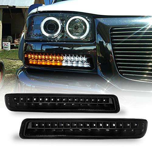 【並行輸入品】ACANII 1999 2006 GMC Yukon Sierra 1500 2500 3500 ブラックハウジングLEDバン_1