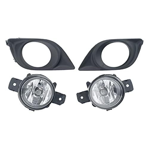 【並行輸入品】CONCEPT フォグライト 2012 2014 日産ヴァーサ クリアレンズ フロントバンパー フォグライトランプアセンブリセットの画像