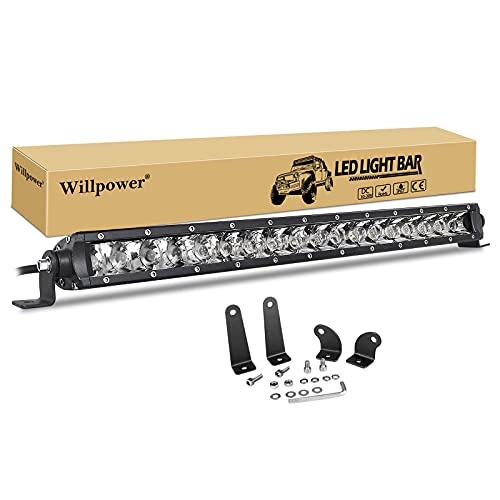【並行輸入品】Willpower 20 inch 90W Spot Single Row 8100LM Off Road LED Fog &_1