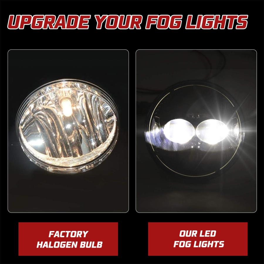 【並行輸入品】BUNKER INDUST LEDフォグライト 2007 2013 GMC Sierra 1500/2007 2014 Sierrの画像