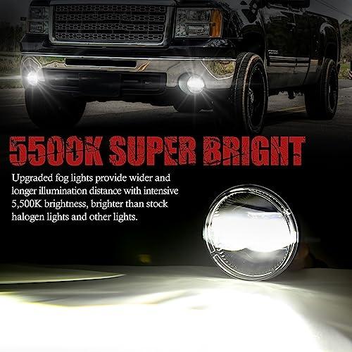 【並行輸入品】BUNKER INDUST LEDフォグライト 2007 2013 GMC Sierra 1500/2007 2014 Sierrの画像