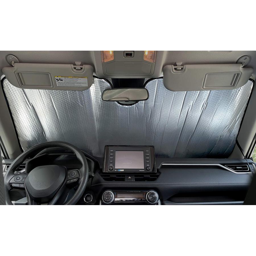 【並行輸入品】 カスタムフィット フロントガラス サンシェード 2019 2020 2021 アキュラ RDX SUV用 紫外線反射板 日焼け止め