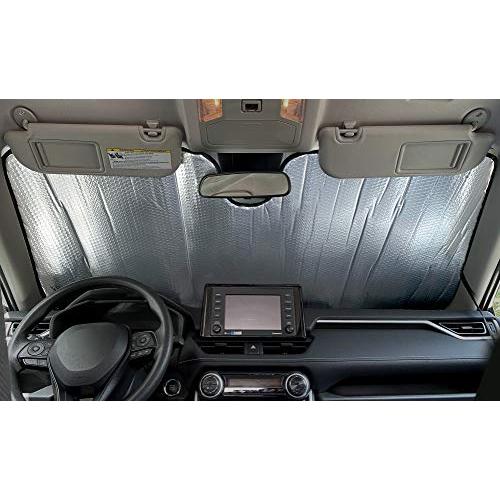 【並行輸入品】 カスタムフィット フロントガラス サンシェード 2019 2020 2021 アキュラ RDX SUV用 紫外線反射板 日焼け止め