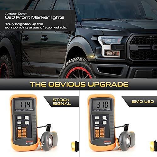 【並行輸入品】[Amber LED & Clear Lens] For 2017 2020 Ford F150 Raptor LED Stri_7