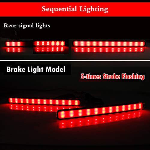 【並行輸入品】Adiil レッドレンズ LED リアバンパー リフレクター テールフォグライト 2009 2014 アキュラ TSX (ユーロアの画像