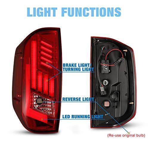 並行輸入品】 AUTOWIKI LED テールライト 2014 2022 トヨタ タンドラ