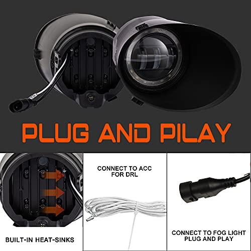 【並行輸入品】DRFG LEDフォグライト デイタイムランニングライト付き トヨタ タンドラ 2007 2008 2009 2010 2011の画像