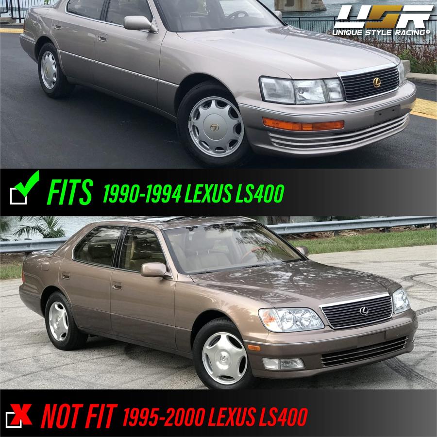 【並行輸入品】USR 90 94 LS400 Turn Signal Lights   JDM Style All Clear Lens Frの画像