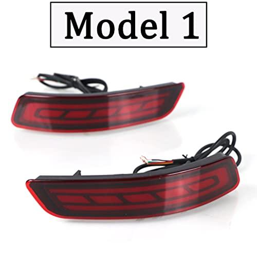 【並行輸入品】Red Led Rear Bumper Reflectors Tail Light Driving Brake Fog Lamp_4