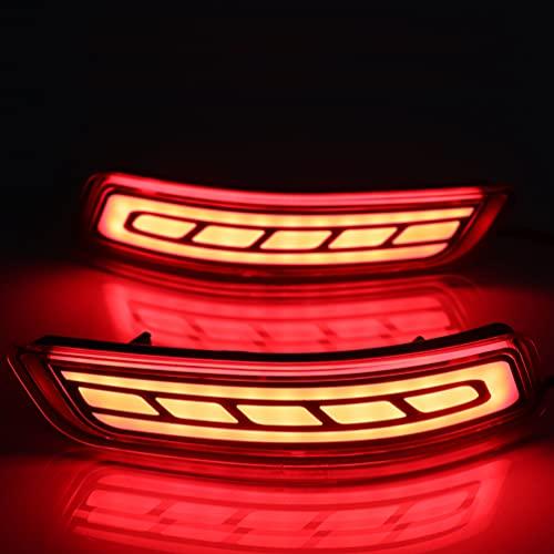 【並行輸入品】Red Led Rear Bumper Reflectors Tail Light Driving Brake Fog Lamp_7