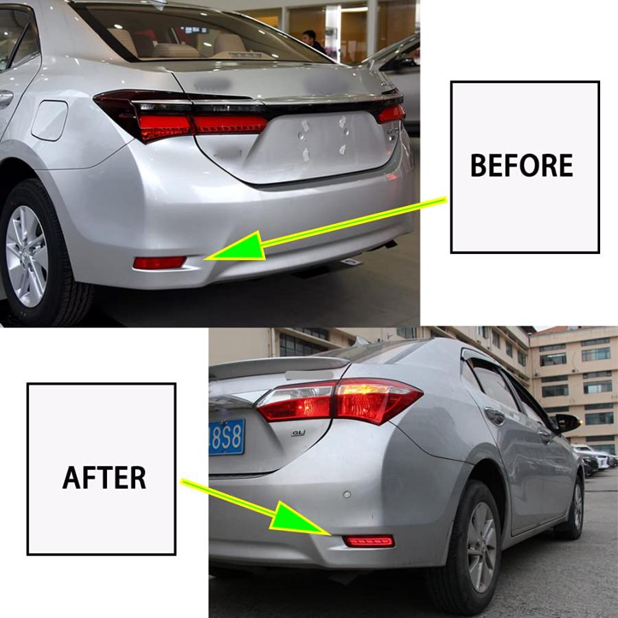 【並行輸入品】Red Led Rear Bumper Reflectors Tail Light Driving Brake Fog Lamp_9