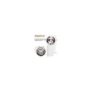 【並行輸入品】SimpliAuto 950 002 Front Wheel Hub and Bearing Assembly Compatib