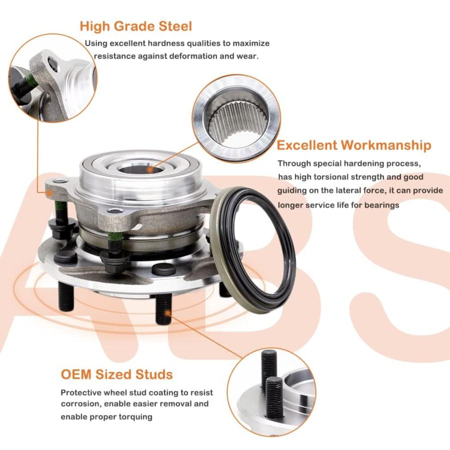 【並行輸入品】SimpliAuto 950 002 Front Wheel Hub and Bearing Assembly Compatib
