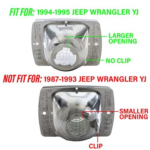 【並行輸入品】USR DEPO 94 95 YJ サイドマーカーライト   コンボ スモーク フロントバンパー ウィンカーランプ + フェンダーの画像