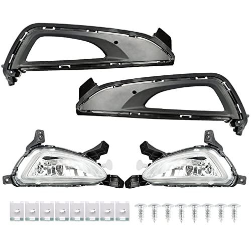 【並行輸入品】munirater 2 Pack Bumper Fog Lights Driving Lamps w/Trim & Cover_1