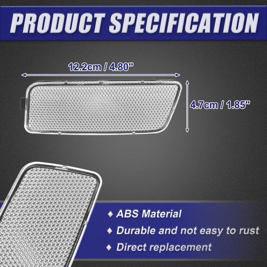 【並行輸入品】X AUTOHAUX ペア フロント バンパー サイド マーカー ライト ハウジング カバー フォルクスワーゲン ホワイト X Aの画像
