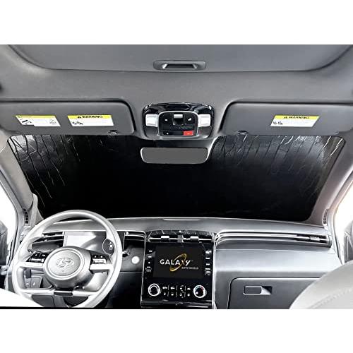 【並行輸入品】 GalaxyAutoShield カスタムフィット フロントガラスサンシェード 2022 ヒュンダイ サンタクルーズ SE、SEL_4