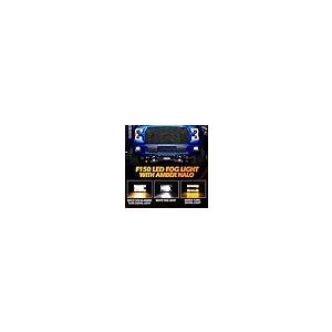 【並行輸入品】F150 LEDフォグランプ フォード F150 2015 2016 2017 2018 2019用 アンバー ヘイロー ウィンカ_8