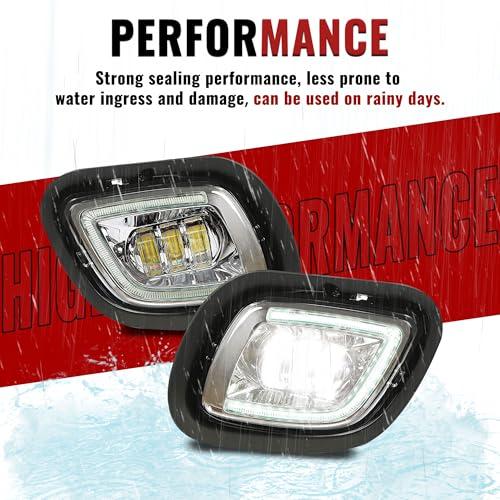 【並行輸入品】HECASA LEDバンパーフォグライトセット 2008 2017 Freightliner Cascadia 交換用 A06 5の画像
