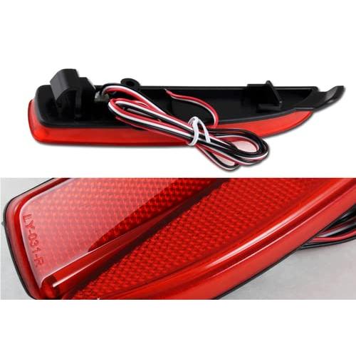 【並行輸入品】 HK5 レッド LED レンズ リアバンパー リフレクター ウィンカー ブレーキ ストップ ライト 交換用 2006 2015 マ