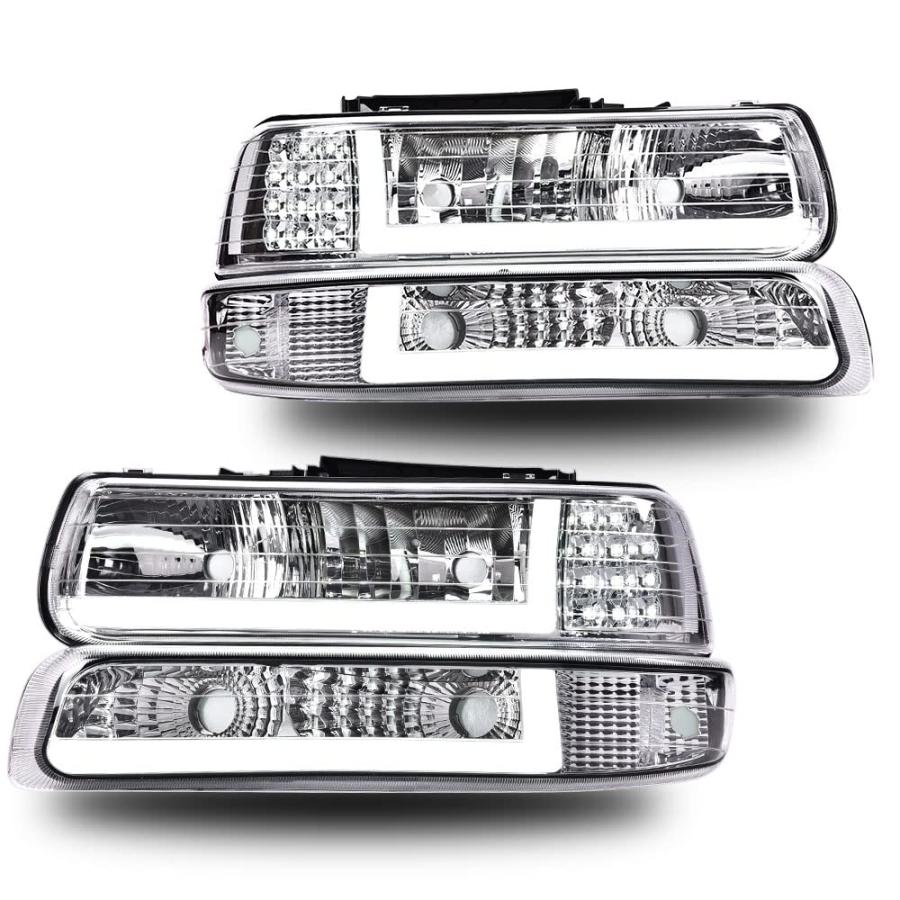 並行輸入品】 CHEDA LED DRL ヘッドライトアセンブリランプ シボレー