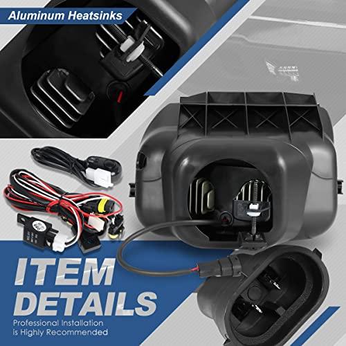 【並行輸入品】ハイパワーLEDプロジェクター フロントバンパー 運転用フォグライトランプ スイッチと配線ハーネス付き シボレー シルバラード 1_7