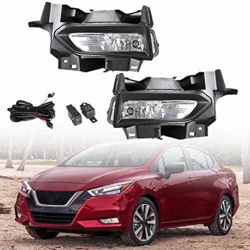 【並行輸入品】munirater 2 Pack Front Bumper Fog Lights Assembly with Chrome Be_1