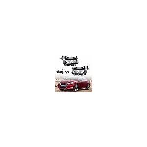 【並行輸入品】munirater 2 Pack Front Bumper Fog Lights Assembly with Chrome Be_2
