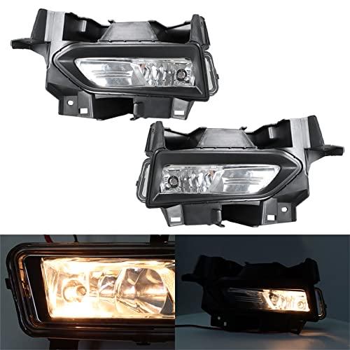 【並行輸入品】munirater 2 Pack Front Bumper Fog Lights Assembly with Chrome Be_4