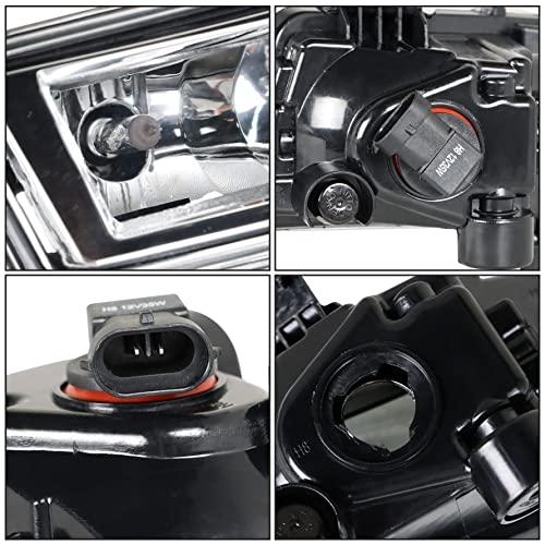 【並行輸入品】munirater 2 Pack Front Bumper Fog Lights Assembly with Chrome Be_7