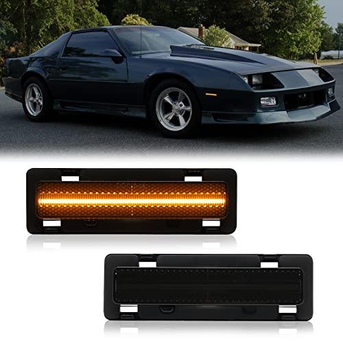 【並行輸入品】R\u0026F オートスモークLEDフロントサイドマーカーライト 交換用 C'hevy Camaro (1982 1992) LT, RSの画像